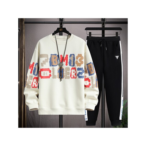 Trendy and personalized teenager sweatshirt men's junior high school student-year-old boy long-sleeved T-shirt handsome sports suit
Trendy and personalized teenager sweatshirt men's junior high school student-year-old boy long-sleeved T-shirt handsome sports suit