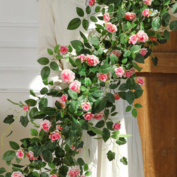 Artificial Climbing Rose Vines, Rose Flower Vines, Dragon Sand Gem Artificial Flowers, Pipe Outdoor Railing Winding Decoration, Wall Landscaping Artificial Climbing Rose Vines, Rose Flower Vines, Dragon Sand Gem Artificial Flowers, Pipe Outdoor Railing Winding Decoration, Wall Landscaping