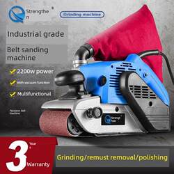 Germany imported high-power 4-inch tank belt machine portable sander woodworking plane grinder sander Germany imported high-power 4-inch tank belt machine portable sander woodworking plane grinder sander