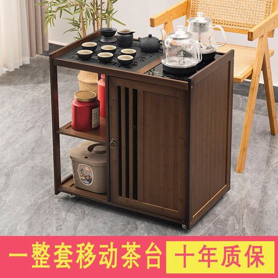 Mobile tea cabinet, tea table edge cabinet, tea brewing table, living room kettle, integrated tea edge cabinet, office tea set storage cabinet Mobile tea cabinet, tea table edge cabinet, tea brewing table, living room kettle, integrated tea edge cabinet, office tea set storage cabinet