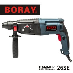 Boray Boray Electric Hammer 20 24 26 Three-Purpose Multifunctional Impact Drill Lightweight Household Industrial-Grade Concrete Boray Boray Electric Hammer 20 24 26 Three-Purpose Multifunctional Impact Drill Lightweight Household Industrial-Grade Concrete