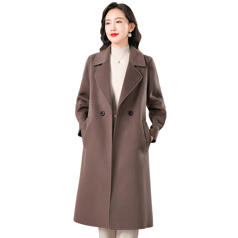 Xiangnifen's temperament high-end suit jacket 2025 autumn new double-sided wool coat for women simple mid-length
Xiangnifen's temperament high-end suit jacket 2025 autumn new double-sided wool coat for women simple mid-length