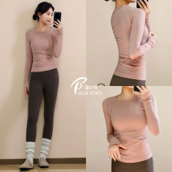 Blue Xiaoke Yoga Top Long Sleeve Sports T-Shirt Slim Fit Outdoor Running Quick-Drying Training Pilates Yoga Wear Blue Xiaoke Yoga Top Long Sleeve Sports T-Shirt Slim Fit Outdoor Running Quick-Drying Training Pilates Yoga Wear