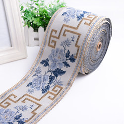 12cm Wide Chinese Jacquard Table Runner Decorative Edge Sofa Cushion Pillow Curtain Trim Clothing Accessories Can Be Cut to Size 12A1 12cm Wide Chinese Jacquard Table Runner Decorative Edge Sofa Cushion Pillow Curtain Trim Clothing Accessories Can Be Cut to Size 12A1