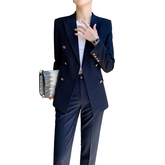 Casual suits for women 2025 new spring and autumn style small high-end professional formal wear work suit
Casual suits for women 2025 new spring and autumn style small high-end professional formal wear work suit