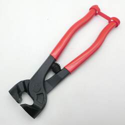 Red leather sheath 8-inch glass tile scissors trimming pliers for mosaic top cutting and trimming Red leather sheath 8-inch glass tile scissors trimming pliers for mosaic top cutting and trimming