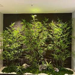 Simulated Bamboo Indoor Decoration, Fake Bamboo Partition Screen, Wall Decoration, Outdoor Decoration, Bamboo Potted Plants, Dense Green Plants Simulated Bamboo Indoor Decoration, Fake Bamboo Partition Screen, Wall Decoration, Outdoor Decoration, Bamboo Potted Plants, Dense Green Plants