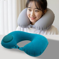 Inflatable pillow, travel neck pillow, press inflatable neck pillow, u-shaped pillow, travel neck pillow, nap pillow, airplane pillow Inflatable pillow, travel neck pillow, press inflatable neck pillow, u-shaped pillow, travel neck pillow, nap pillow, airplane pillow