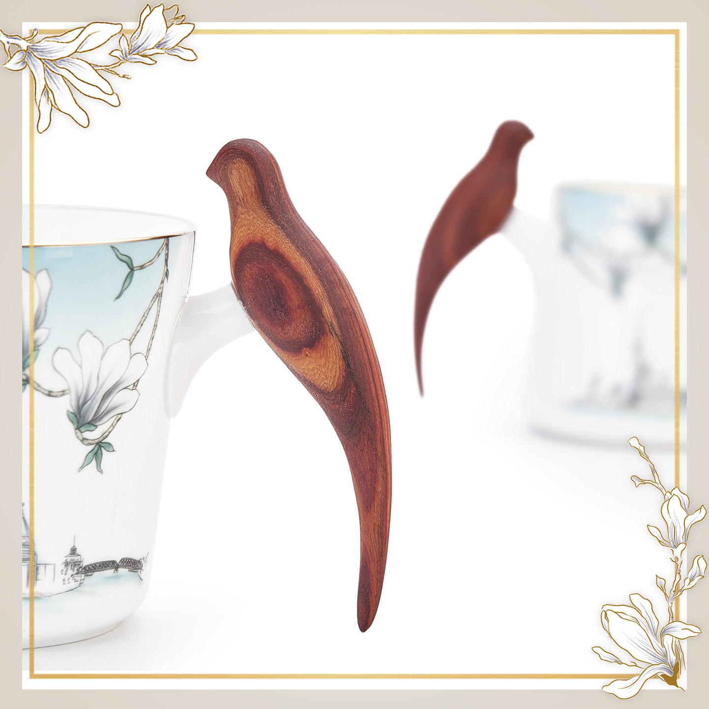 Marumori China 製 3点セット ティーセット Marumori China 製 3点