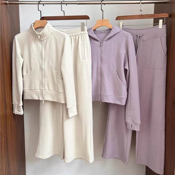 Canada Lu Lu's home! Great showing thin! Hooded sweater jacket+straight pants/set female small puffy
Canada Lu Lu's home! Great showing thin! Hooded sweater jacket+straight pants/set female small puffy