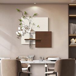 Hydroponic Green Plant Restaurant Decorative Painting, Simple Modern Dining Room Table Background Wall Mural, Living Room Hanging Painting with a Sense of Sophistication Hydroponic Green Plant Restaurant Decorative Painting, Simple Modern Dining Room Table Background Wall Mural, Living Room Hanging Painting with a Sense of Sophistication