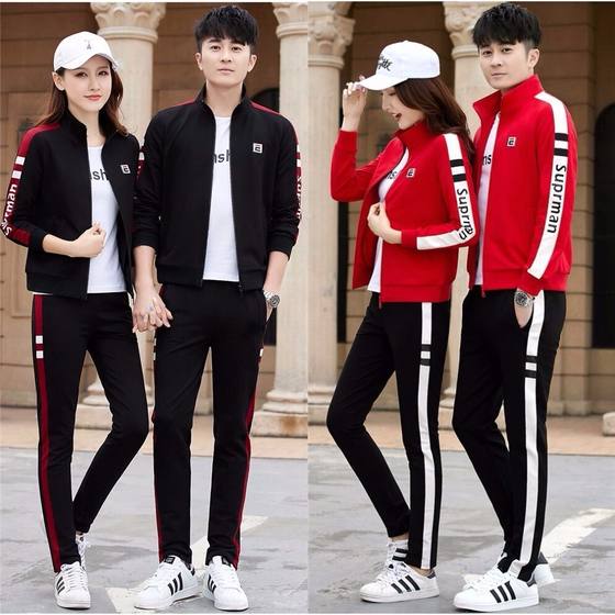Sports suits for men running 2025 spring and autumn clothes couple casual sportswear for men and women three-piece sweatshirt suit Hongzhi Sports suits for men running 2025 spring and autumn clothes couple casual sportswear for men and women three-piece sweatshirt suit Hongzhi