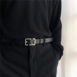 Hong Kong Style Belt for Men and Women, Thin Leather Belt with Unique Pin Buckle, Stylish Decorative Belt for Men, Trendy Casual Waist Belt for Suits and Pants Hong Kong Style Belt for Men and Women, Thin Leather Belt with Unique Pin Buckle, Stylish Decorative Belt for Men, Trendy Casual Waist Belt for Suits and Pants