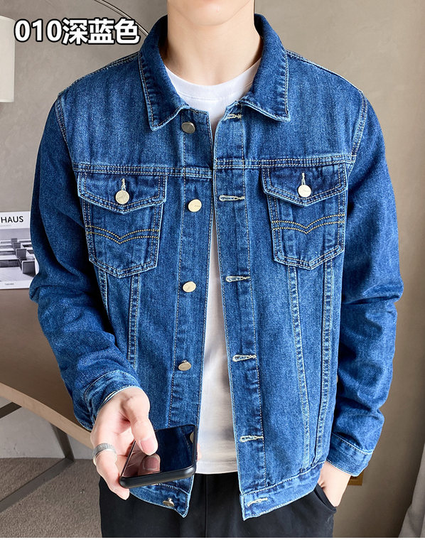 Spring And Autumn Black Denim Jacket Male Korean Version Spring Men S