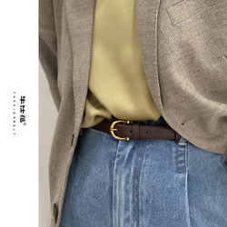 Niu Shifan Gujin Vintage Series Soft Genuine Leather Belt for Women's Jeans, First Layer Cowhide Decorative Versatile Belt Niu Shifan Gujin Vintage Series Soft Genuine Leather Belt for Women's Jeans, First Layer Cowhide Decorative Versatile Belt