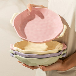 Cream-Style Plates for Home Use, 2025 New Ceramic Tableware Set, High-End Baking Tray, Dinner Plate, Dish Cream-Style Plates for Home Use, 2025 New Ceramic Tableware Set, High-End Baking Tray, Dinner Plate, Dish