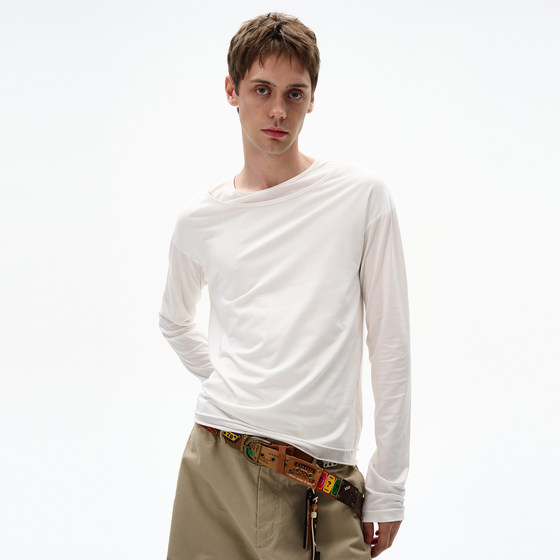 MADWITCH American simple double-layer collar long-sleeved T-shirt for men and women casual versatile vibe high-spirited thin top
MADWITCH American simple double-layer collar long-sleeved T-shirt for men and women casual versatile vibe high-spirited thin top
