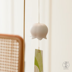 Dopamine Lily of the Valley Wind Chime, Small and Cute Bone China Japanese-Style Happiness and Healing Home Sound Decoration for Garden and Courtyard Dopamine Lily of the Valley Wind Chime, Small and Cute Bone China Japanese-Style Happiness and Healing Home Sound Decoration for Garden and Courtyard