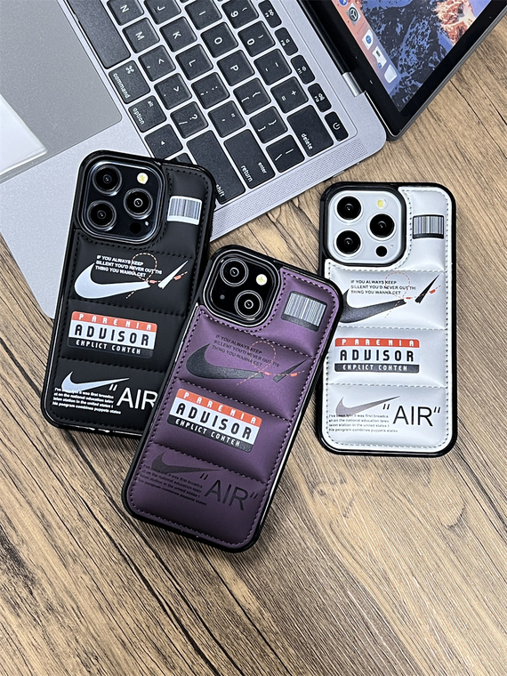 NIKE AIR Personalized Puffy Puffer Down Jacket 15, 14, 13, 12, 11 iPhone Case