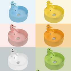 Colorful Countertop Washbasin Bathroom Washbasin Kindergarten Children's Ceramic Washbasin Cute Small Size Washbasin Colorful Countertop Washbasin Bathroom Washbasin Kindergarten Children's Ceramic Washbasin Cute Small Size Washbasin