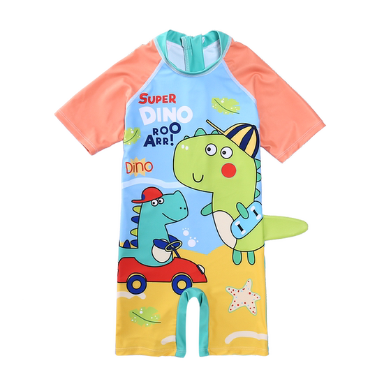 Children's swimsuit boys short -sleeved sunscreen quick -drying swimsuit hot spring set cute baby young children swimsuit Children's swimsuit boys short -sleeved sunscreen quick -drying swimsuit hot spring set cute baby young children swimsuit