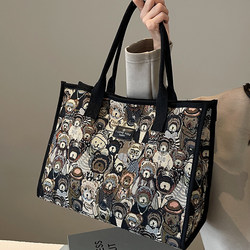 Tote Bag for Women, Large Capacity, Fashionable Canvas Bag, 2025 New Style Handbag, Cloth Bag, Commuter Bag, High-End Feel Tote Bag for Women, Large Capacity, Fashionable Canvas Bag, 2025 New Style Handbag, Cloth Bag, Commuter Bag, High-End Feel
