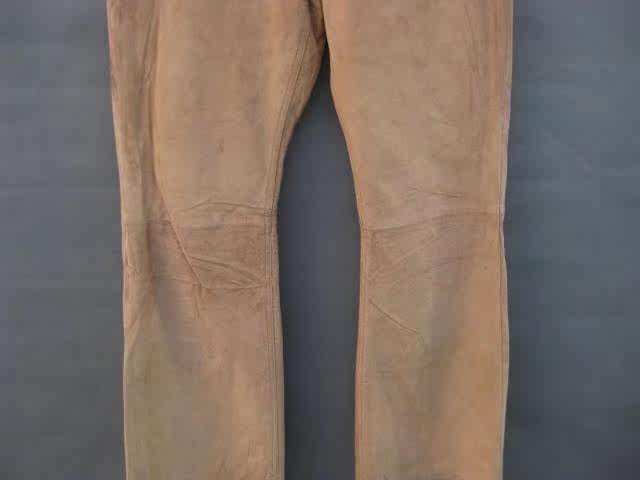 Кожаные брюки Винтаж одиночные секонд-хенд мужская аутентичные бренд модной городской молодежи популярной классической матовой свиной кожи Кожаные штаны GAP 3193 