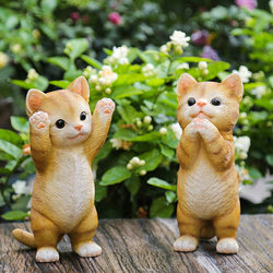 Garden Small Ornaments, Courtyard Decoration Resin Crafts, Home Accessories, Creative Cartoon Animal Kitten Ornaments Garden Small Ornaments, Courtyard Decoration Resin Crafts, Home Accessories, Creative Cartoon Animal Kitten Ornaments