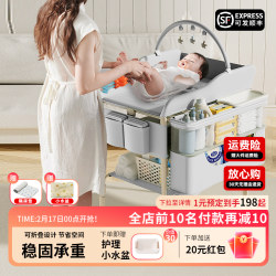 Nappy table Baby Care table Bath one-piece foldable multifunctional Newborn baby diaper changing touch crib Nappy table Baby Care table Bath one-piece foldable multifunctional Newborn baby diaper changing touch crib