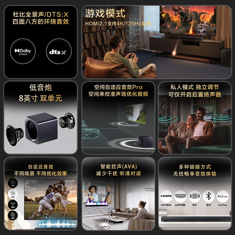 Samsung HW-Q990D Dolby Atmos Wireless Soundbar with Subwoofer