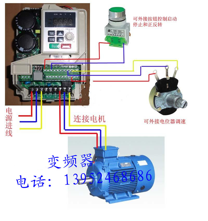 75kw变频器 雕刻机,水泵等通用型 单相220v输入三相220出