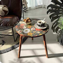 Coffee Table, Living Room Sofa Side Table, Movable 2025 New Model, Balcony Mandala Small Table, Minimalist Internet-Famous Bedside Round Table Coffee Table, Living Room Sofa Side Table, Movable 2025 New Model, Balcony Mandala Small Table, Minimalist Internet-Famous Bedside Round Table
