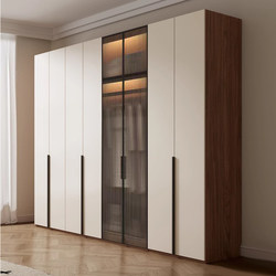 One Door to Top Cream Style Solid Wood Wardrobe Bedroom Home Modern Walnut European Pine Door Storage Cabinet Large Wardrobe One Door to Top Cream Style Solid Wood Wardrobe Bedroom Home Modern Walnut European Pine Door Storage Cabinet Large Wardrobe
