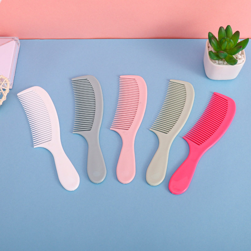 소녀용 플라스틱 가정용 빗, 휴대용 손잡이 빗, 미용 빗, 스무딩 빗, 마사지 머리 빗-