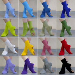 Mid-calf cat paw socks children's dance socks Chinese dance Mid-calf cat paw socks children's dance socks Chinese dance