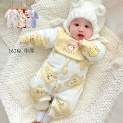 Baby Clothes for Autumn and Winter, Thickened with Cotton, Baby Jumpsuit, Romper, Newborn Cotton Clothing, Winter Outerwear Baby Clothes for Autumn and Winter, Thickened with Cotton, Baby Jumpsuit, Romper, Newborn Cotton Clothing, Winter Outerwear