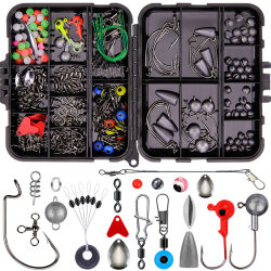 Weihe 257-Piece Lure Fishing Hook Accessory Set Texas Rig Sea Fishing Rock Fishing Kit Fishing Supplies  Weihe 257-Piece Lure Fishing Hook Accessory Set Texas Rig Sea Fishing Rock Fishing Kit Fishing Supplies