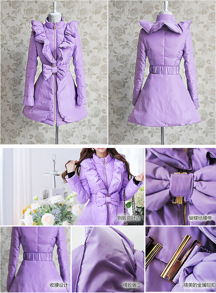Женский пуховик Big pink cloth doll d13ddw029 2015 Женский пуховик Big pink cloth doll d13ddw029 2015
