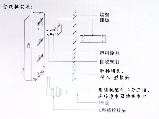 正品沁园管线机 家用壁挂式饮水机wf-1010g无热胆即热