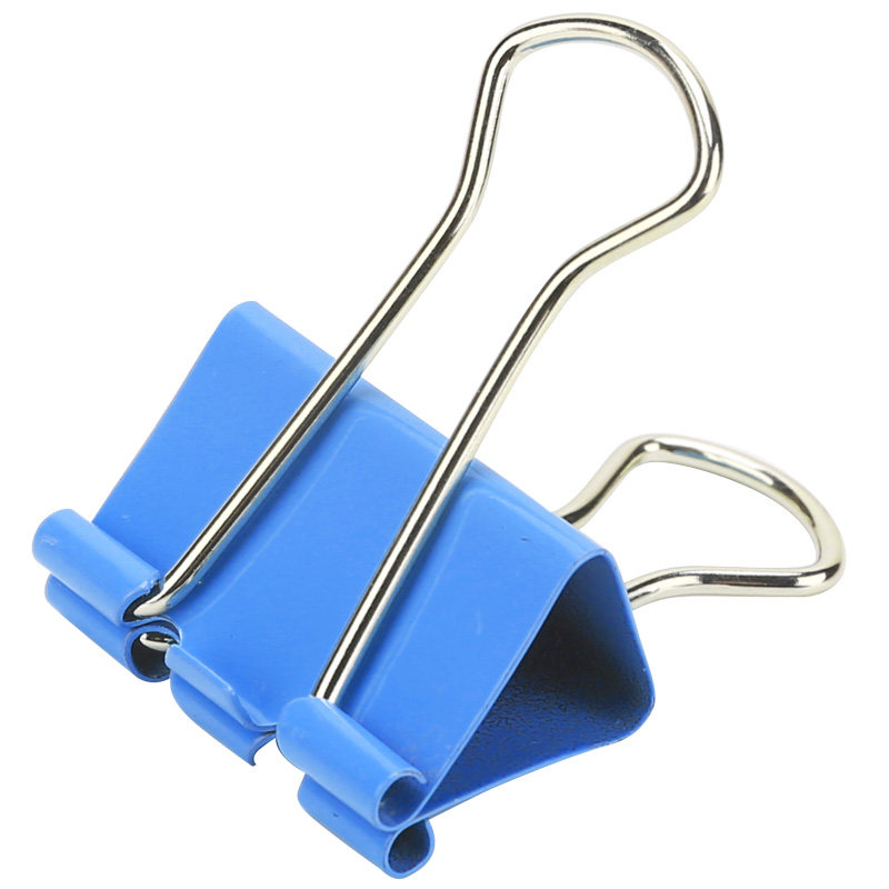 DELI STATIONERY 8554ES 롱테일 클립 25MM 48개 튜브 컬러 메탈 클립 더브테일 클립 사무용품-