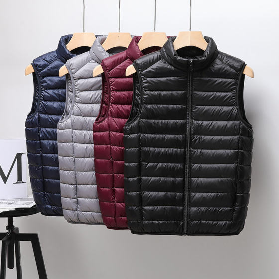 Autumn and winter light-weight stand collar down cotton vest men's jacket sleeveless jacket casual thick warm vest vest vest cotton jacket
Autumn and winter light-weight stand collar down cotton vest men's jacket sleeveless jacket casual thick warm vest vest vest cotton jacket