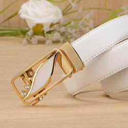 Women's Genuine Leather Belt, Trendy, Fashionable, Versatile, Casual, Automatic Buckle, Jeans Decoration, Holeless Belt Women's Genuine Leather Belt, Trendy, Fashionable, Versatile, Casual, Automatic Buckle, Jeans Decoration, Holeless Belt