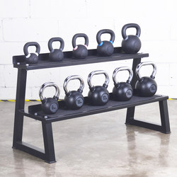 Double-Layer Kettlebell Rack Gym Storage Rack Organizer with Anti-Slip Rubber Coating Cast Iron Plastic Kettlebell Holder Double-Layer Kettlebell Rack Gym Storage Rack Organizer with Anti-Slip Rubber Coating Cast Iron Plastic Kettlebell Holder
