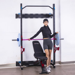 Wall-Mounted Collapsible Gantry Rack Strength Station Bench Press Rack Squat Rack Home Barbell Rack Deadlift Training Fitness Equipment Wall-Mounted Collapsible Gantry Rack Strength Station Bench Press Rack Squat Rack Home Barbell Rack Deadlift Training Fitness Equipment
