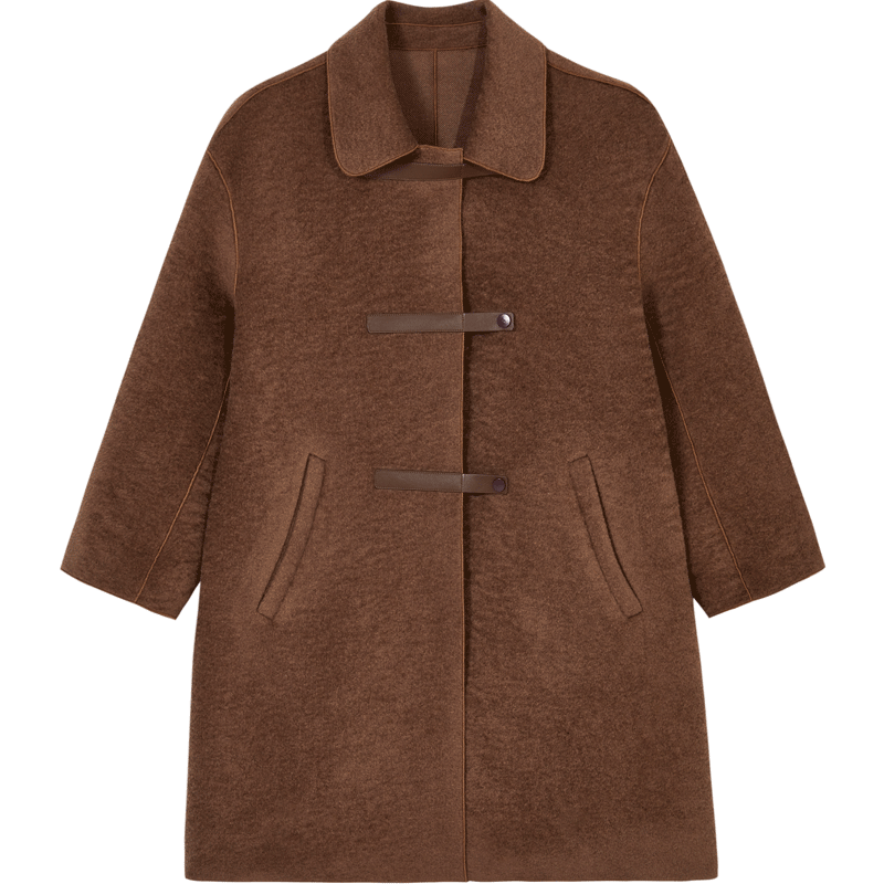 OECE retro slimmer Winter Winter Women's French Medium Long Templim Mao Woors Jacket OECE retro slimmer Winter Winter Women's French Medium Long Templim Mao Woors Jacket