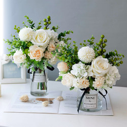 Morandi Fresh Nordic Japanese-Style Floral Art, Elegant Artificial Flowers, Living Room Table Fake Flowers, Potted Plants, Home Living Room Decoration Morandi Fresh Nordic Japanese-Style Floral Art, Elegant Artificial Flowers, Living Room Table Fake Flowers, Potted Plants, Home Living Room Decoration