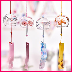 Summer Wind Chimes, Japanese-Style Hanging Ornaments, Handmade Bells, Glass, Fresh and Creative Bedroom Pendants, Chinese Valentine's Day Gift Summer Wind Chimes, Japanese-Style Hanging Ornaments, Handmade Bells, Glass, Fresh and Creative Bedroom Pendants, Chinese Valentine's Day Gift