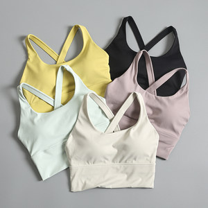 Sports underwear Female summer thin running vest shocks gathered gathered back fitness suspender shirt yoga clothing bra
 Sports underwear Female summer thin running vest shocks gathered gathered back fitness suspender shirt yoga clothing bra