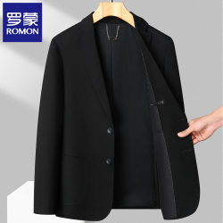 Romon Casual Suit Men's Single Suit Spring and Autumn 2025 New Style Young and Middle-Aged Business Blazer Spring Jacket Romon Casual Suit Men's Single Suit Spring and Autumn 2025 New Style Young and Middle-Aged Business Blazer Spring Jacket