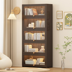 Solid Wood Dustproof Bookcase Home Storage Children's Display Cabinet with Transparent Door Floor-Standing Bookshelf Living Room Storage Cabinet Combination Solid Wood Dustproof Bookcase Home Storage Children's Display Cabinet with Transparent Door Floor-Standing Bookshelf Living Room Storage Cabinet Combination